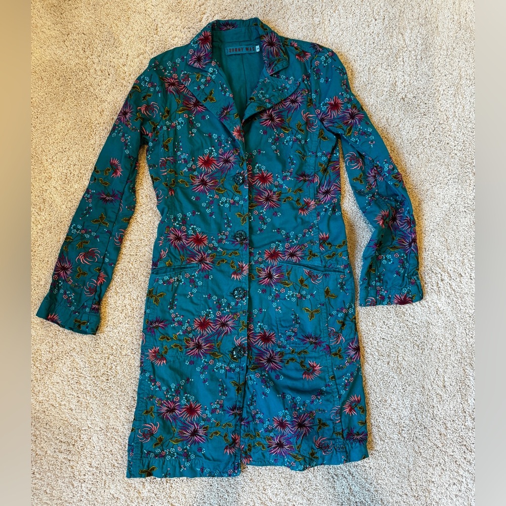 Johnny Was Embroidered jacket coat